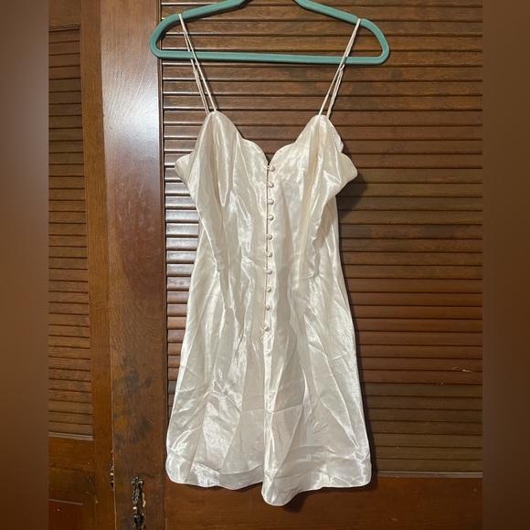 Vintage Victoria secret pearl slip dress/gown NWT